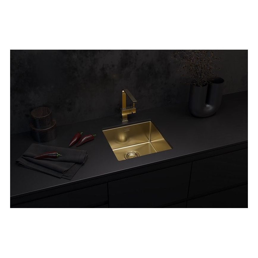 ALVEUS 1103319 - Diskho för kök QUADRIX 45x45 cm monarch guld