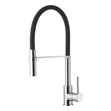 ALVEUS 1129024 - Köksblandare med flexibelt munstycke ELIA 45 cm blank krom/svart