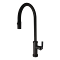 ALVEUS 1132179 - Tvättställsblandare med utdragbar spruta NERINA 46,8 cm svart