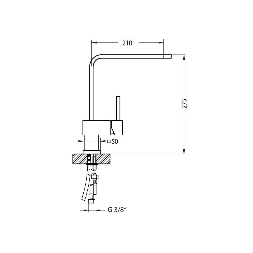 ALVEUS 1134826 - Diskbatteri LAGUNA 28,6 cm blank krom