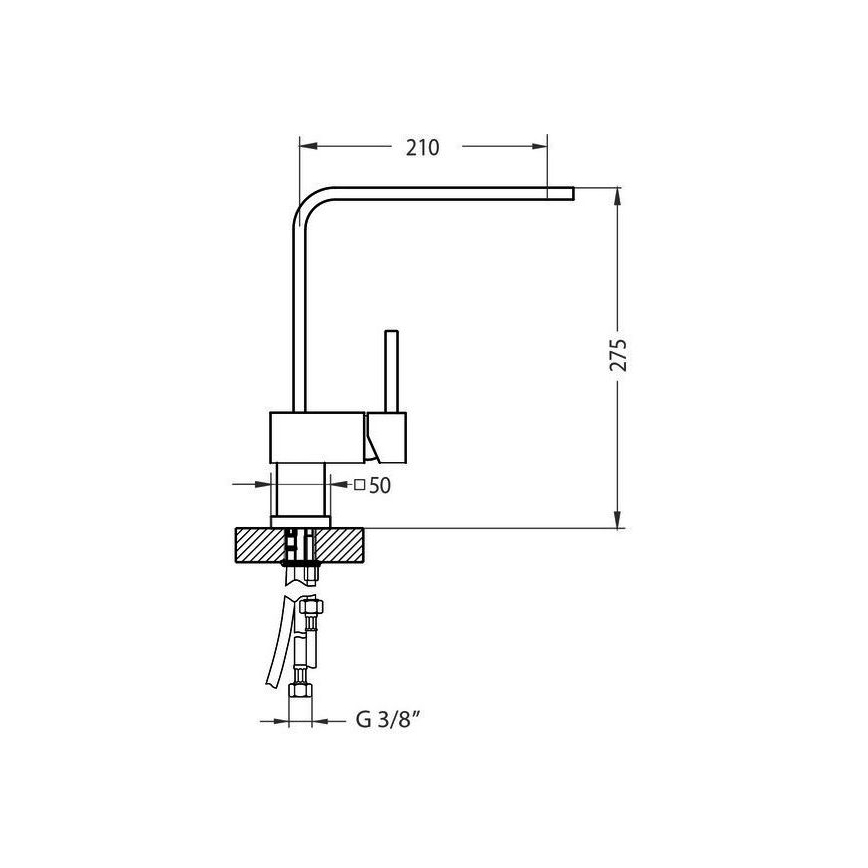 ALVEUS 1134828 - Vaskkran LAGUNA 28,6 cm monarch guld