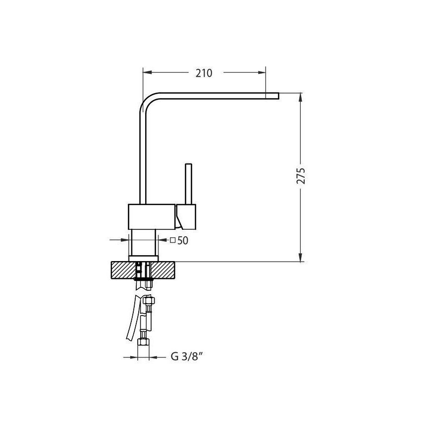 ALVEUS 1134830 - Vaskkran LAGUNA 28,6 cm monarch koppar