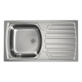 ALVEUS 1136534 - Köksdiskho BASIC 78x43,5 cm rostfritt stål/satin, liten bottenventil