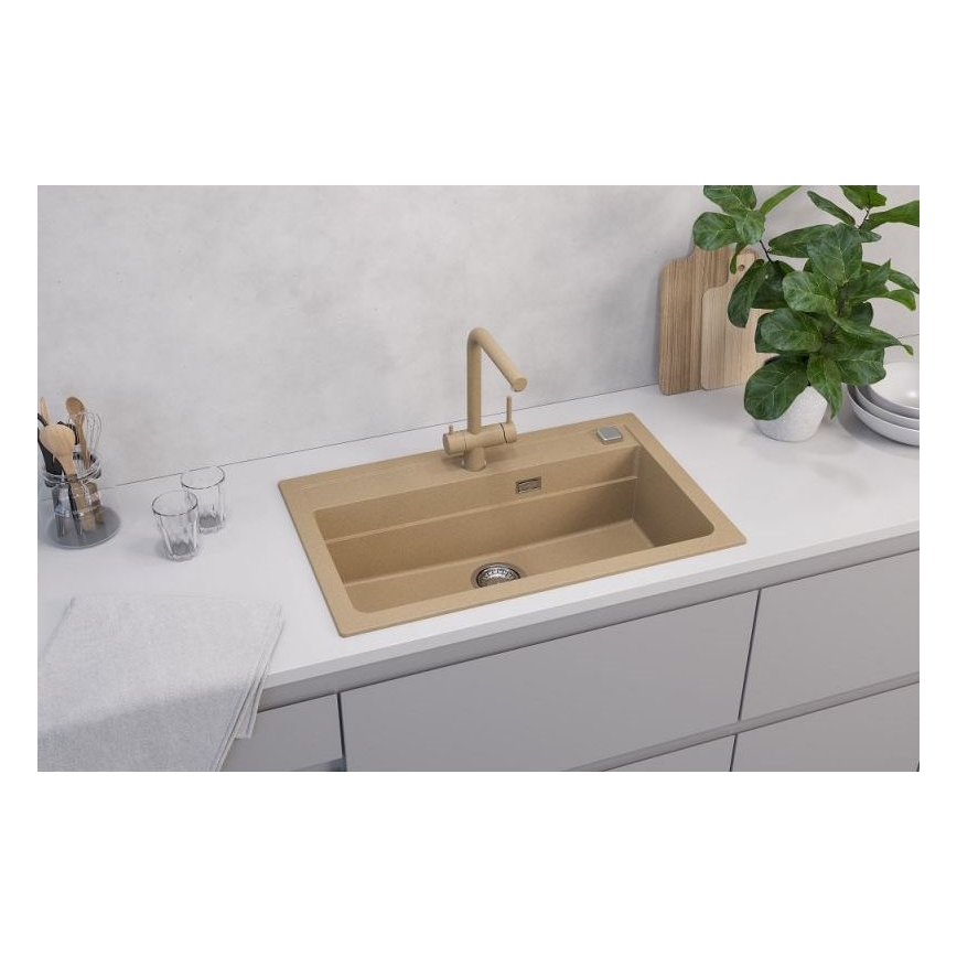 ALVEUS 1140445 - Diskho för kök ATROX 79x50 cm granit/beige