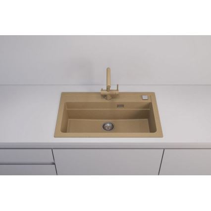 ALVEUS 1140445 - Diskho för kök ATROX 79x50 cm granit/beige