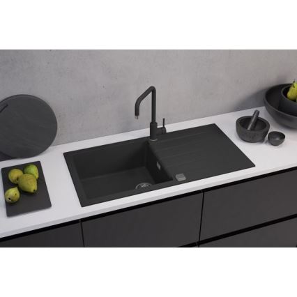 ALVEUS 1140598 - Diskho för kök CADIT 100x50 cm granit/svart