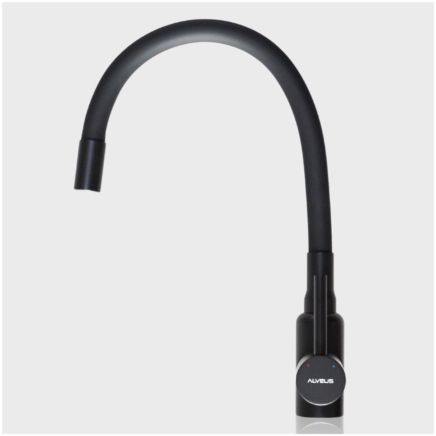 ALVEUS 1144433 - Vaskkran med flexibel arm MINTAS 34 cm matt svart