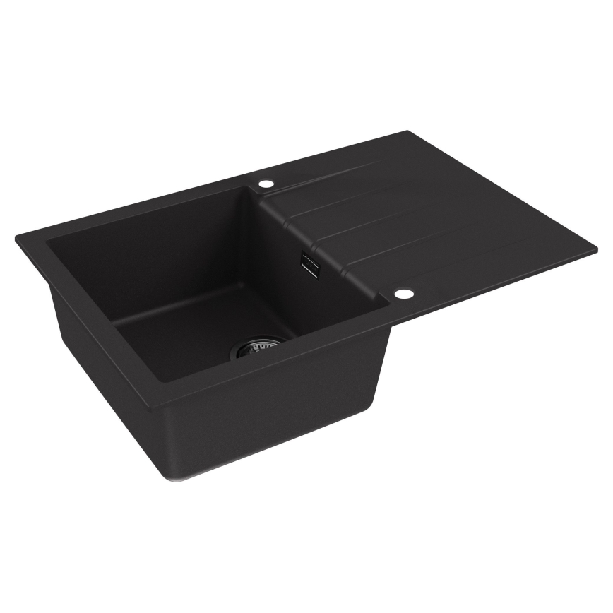 ALVEUS 1148159 - Diskho för kök CADIT 79x50 cm granit/svart