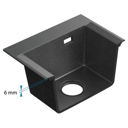 ALVEUS 1149504 - PURE köksdiskho 79x51,5 cm granit/svart