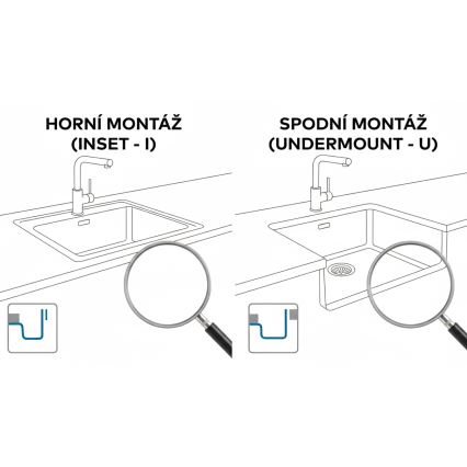 ALVEUS 1150051 - Diskho OMNI 55x45 cm granit/vit