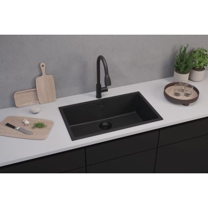 ALVEUS 1150064 - Köksdiskho OMNI 75x45 cm granit/svart