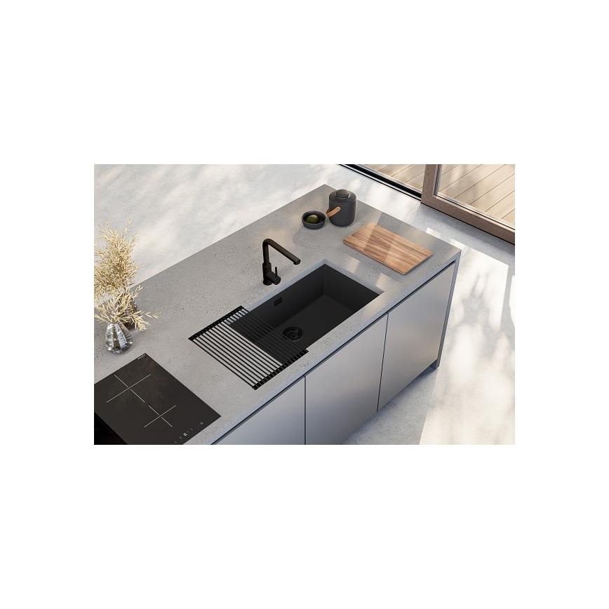 ALVEUS 1150064 - Köksdiskho OMNI 75x45 cm granit/svart