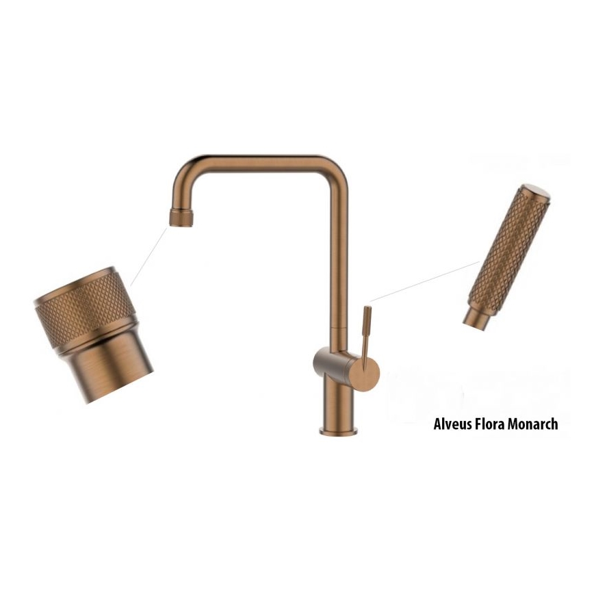 ALVEUS 1150763 - Vaskkran FLORA 34,8 cm koppar