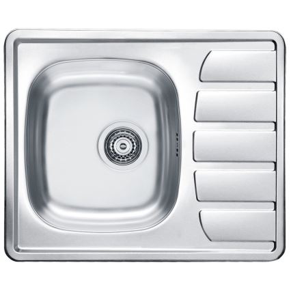 ALVEUS SETA265 - Köksdiskho ZOOM 61,5x50 cm + diskbänksblandare RIVIERA 14,8 cm satin/polerad krom