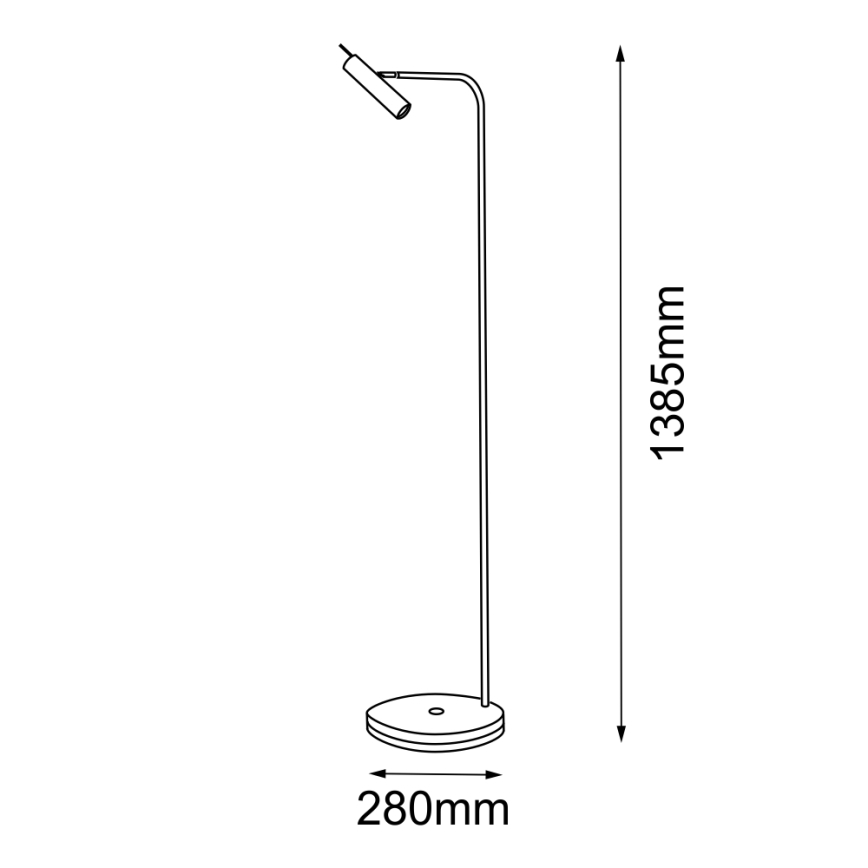 Amplex - Golvlampa  1xGU10/15W/230V