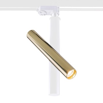 Amplex - Spotlight för skensystem 1xGU10-MR11/15W/230V vit/mässing