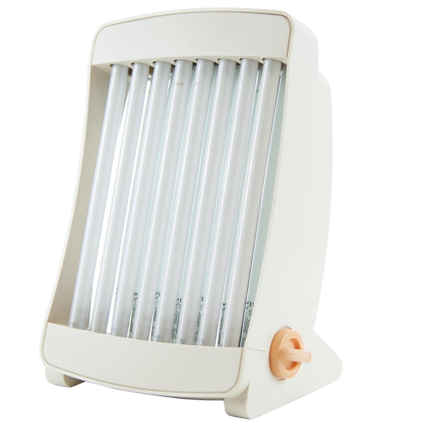 Ansiktsolarium för hemmabruk med 8 färgade UV-rör Cosmedico 130W/230V