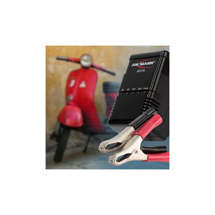 Ansmann 03723 ALCS 2-24A - Bly Batteriladdare 2-24V/2,4-24Ah