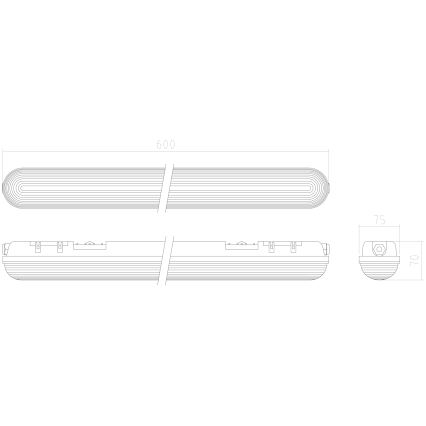 APLED - LED Fäst lampa DUSTER LED/18W/230V IP65 4000K