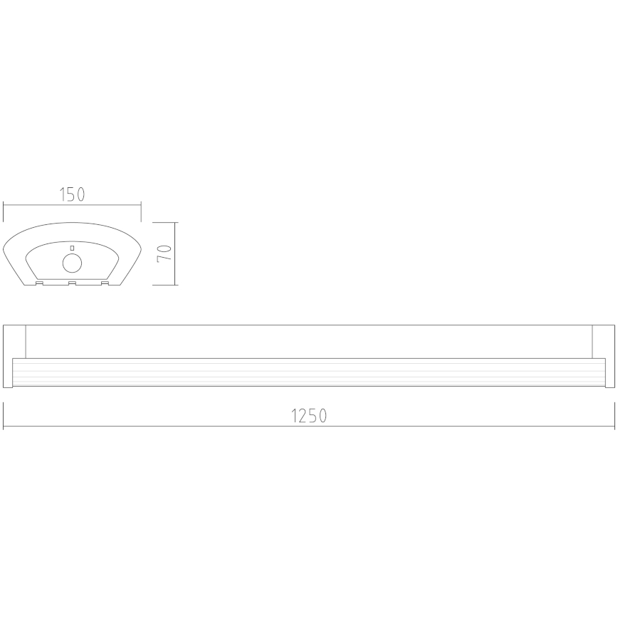APLED - LED Fäst lampa TROUT LED/36W/230V 4000K + nödfall