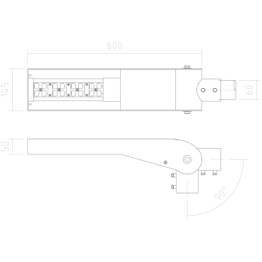 APLED - LED gatulampa FLEXIBO PREMIUM LED/58W/90-265V IP65 2700K