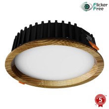 APLED - LED infälld belysning RONDO WOODLINE LED/12W/230V 3000K diameter 20 cm ask massivt trä