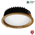 APLED - LED infälld belysning RONDO WOODLINE LED/12W/230V 3000K diameter 20 cm ek massivt trä