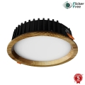 APLED - LED infälld belysning RONDO WOODLINE LED/6W/230V 3000K diameter 15 cm ask massivt trä
