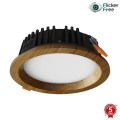 APLED - LED infälld belysning RONDO WOODLINE LED/6W/230V 3000K diameter 15 cm ek massivt trä