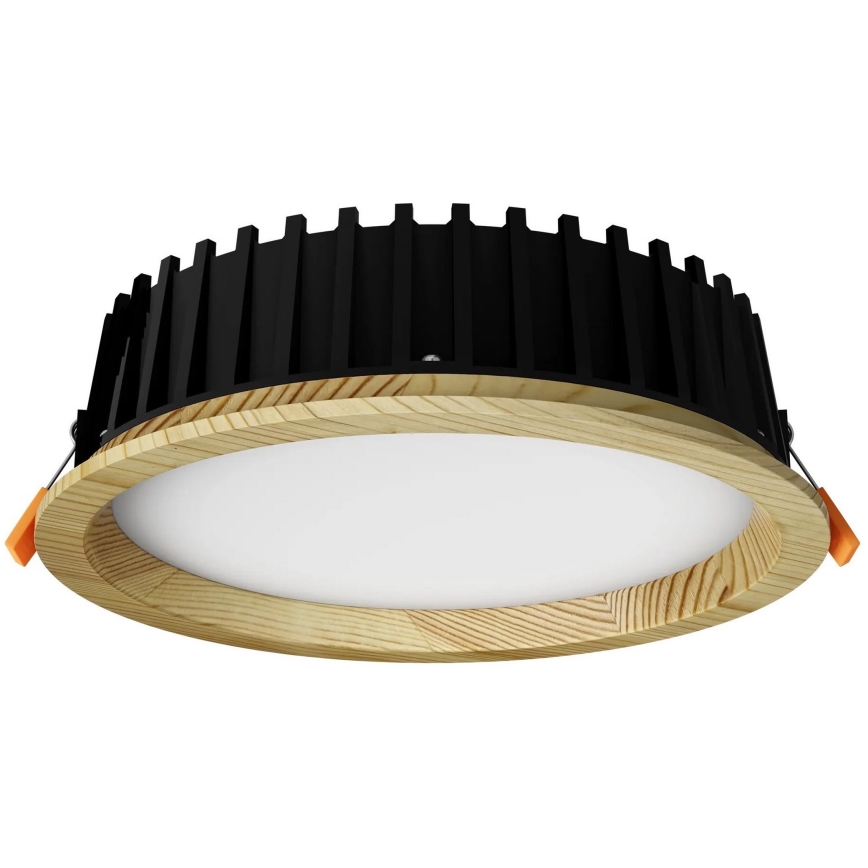 APLED - LED infälld belysning RONDO WOODLINE LED/12W/230V 3000K diameter 20 cm tall massivt trä