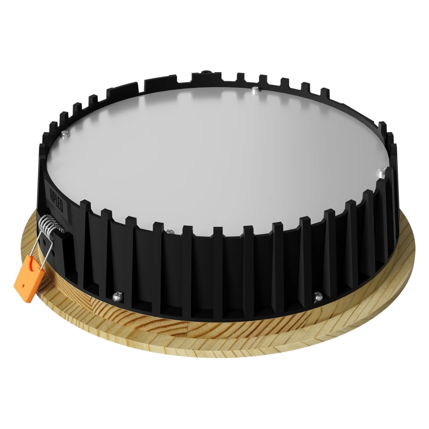 APLED - LED infälld belysning RONDO WOODLINE LED/12W/230V 3000K diameter 20 cm tall massivt trä