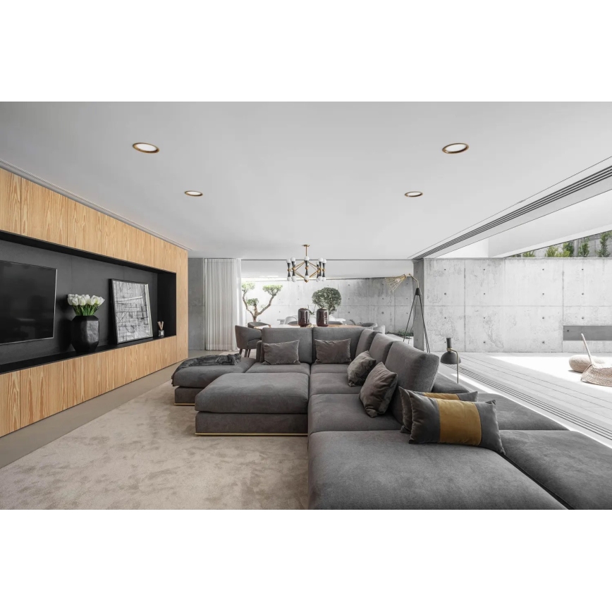 APLED - LED infälld belysning RONDO WOODLINE LED/12W/230V 4000K diameter 20 cm ek massivt trä