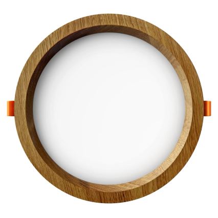 APLED - LED infälld belysning RONDO WOODLINE LED/12W/230V 4000K diameter 20 cm ek massivt trä