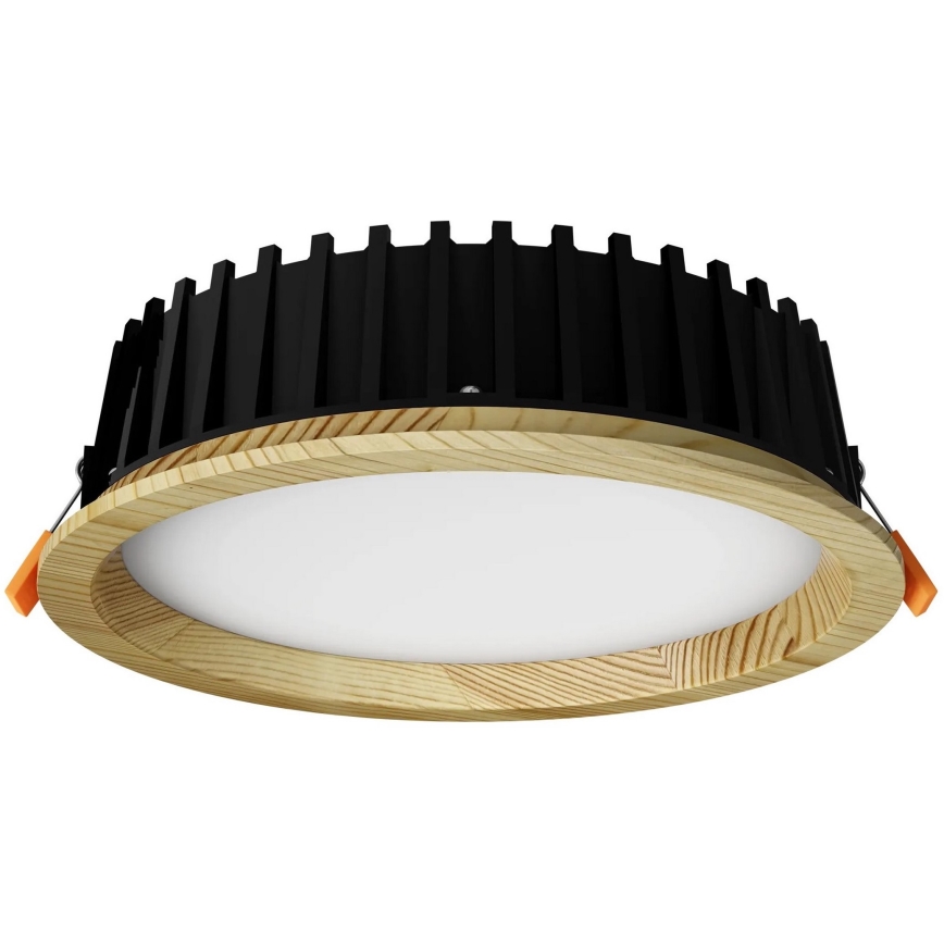 APLED - LED infälld belysning RONDO WOODLINE LED/12W/230V 4000K diameter 20 cm tall massivt trä