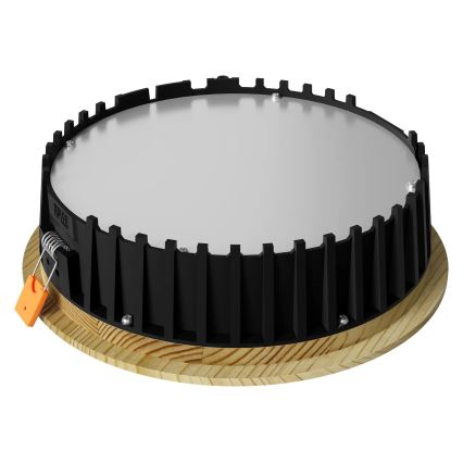 APLED - LED infälld belysning RONDO WOODLINE LED/12W/230V 4000K diameter 20 cm tall massivt trä
