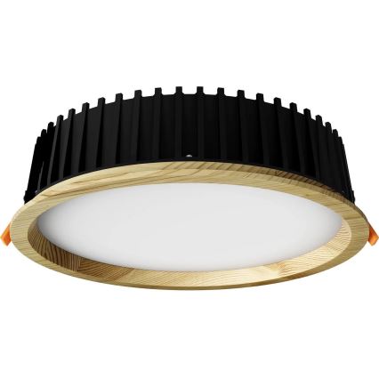 APLED - LED infälld belysning RONDO WOODLINE LED/18W/230V 3000K diameter 26 cm tall massivt trä