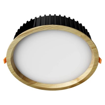 APLED - LED infälld belysning RONDO WOODLINE LED/18W/230V 3000K diameter 26 cm tall massivt trä