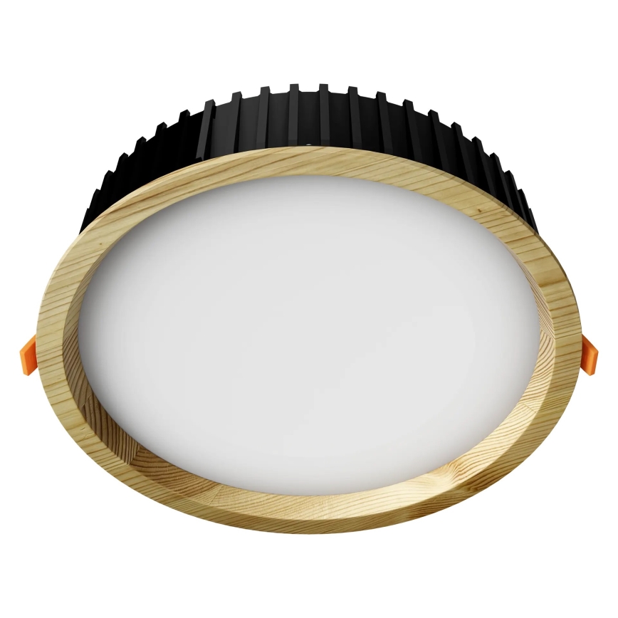 APLED - LED infälld belysning RONDO WOODLINE LED/18W/230V 3000K diameter 26 cm tall massivt trä