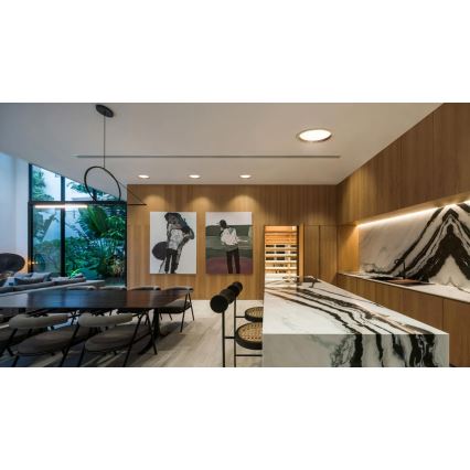 APLED - LED infälld belysning RONDO WOODLINE LED/18W/230V 4000K diameter 26 cm ek massivt trä