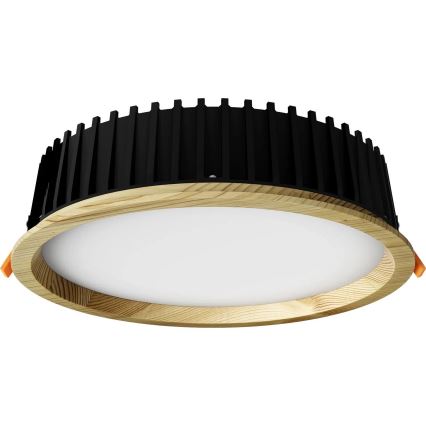 APLED - LED infälld belysning RONDO WOODLINE LED/18W/230V 4000K diameter 26 cm tall massivt trä