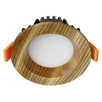 APLED - LED infälld belysning RONDO WOODLINE LED/3W/230V 3000K diameter 9 cm ask massivt trä