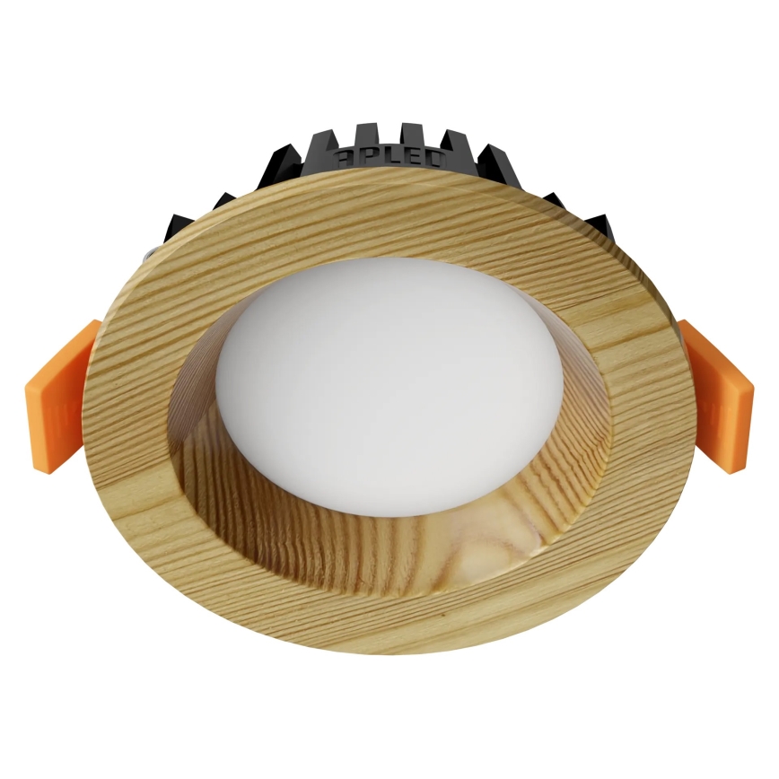 APLED - LED infälld belysning RONDO WOODLINE LED/3W/230V 3000K diameter 9 cm tall massivt trä
