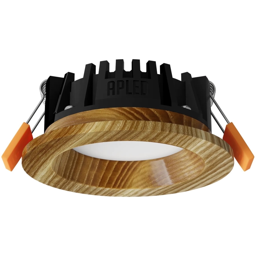 APLED - LED infälld belysning RONDO WOODLINE LED/3W/230V 4000K diameter 9 cm ask massivt trä