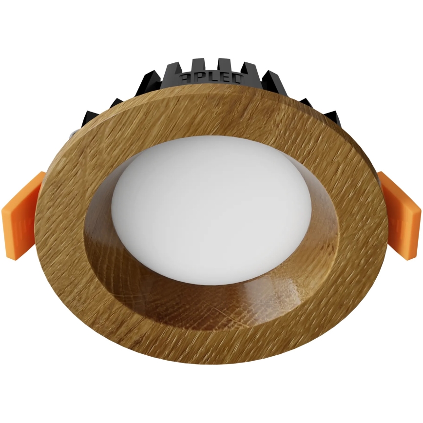APLED - LED infälld belysning RONDO WOODLINE LED/3W/230V 4000K diameter 9 cm ek massivt trä