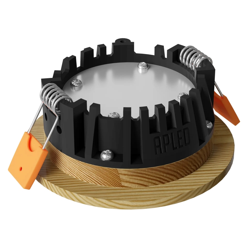 APLED - LED infälld belysning RONDO WOODLINE LED/3W/230V 4000K diameter 9 cm tall massivt trä