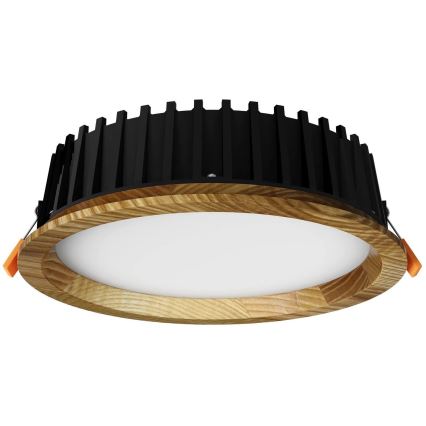 APLED - LED infälld belysning RONDO WOODLINE LED/6W/230V 4000K diameter 15 cm ask massivt trä