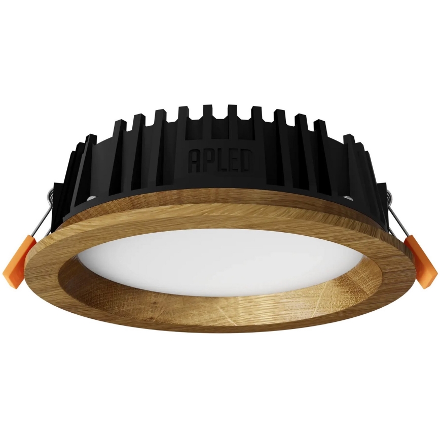 APLED - LED infälld belysning RONDO WOODLINE LED/6W/230V 4000K diameter 15 cm ek massivt trä