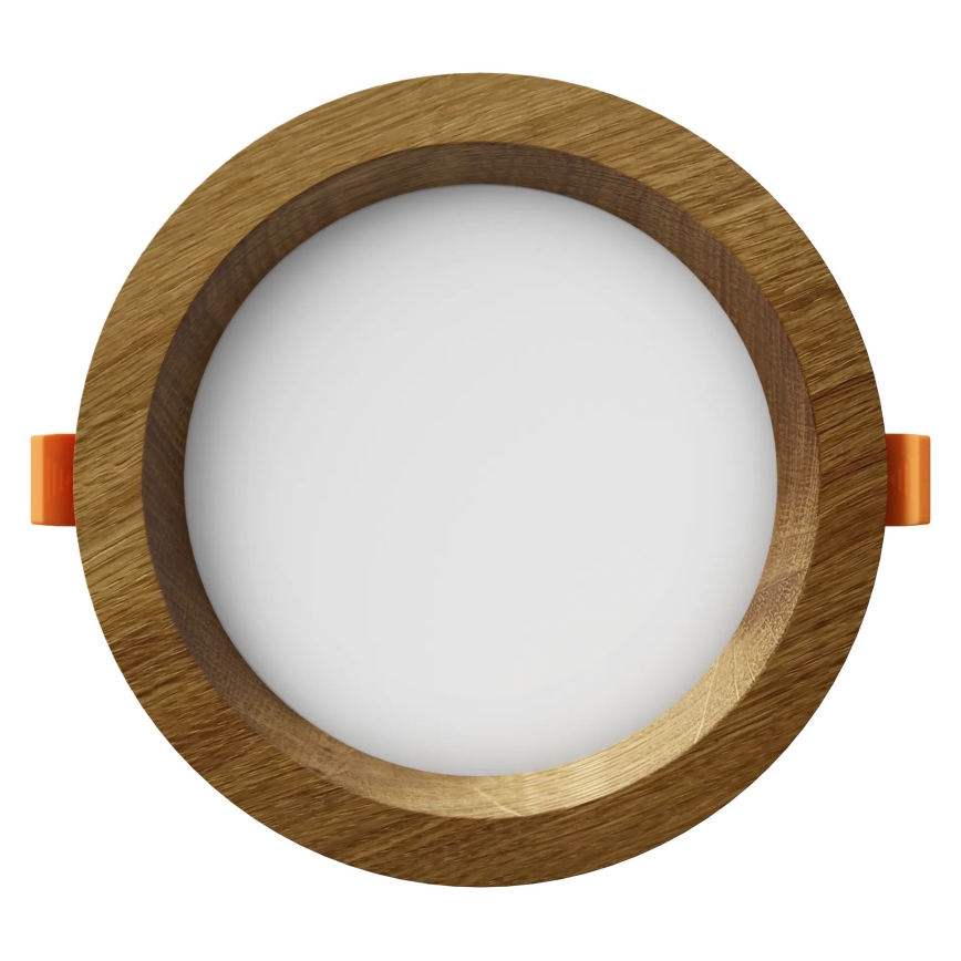APLED - LED infälld belysning RONDO WOODLINE LED/6W/230V 4000K diameter 15 cm ek massivt trä