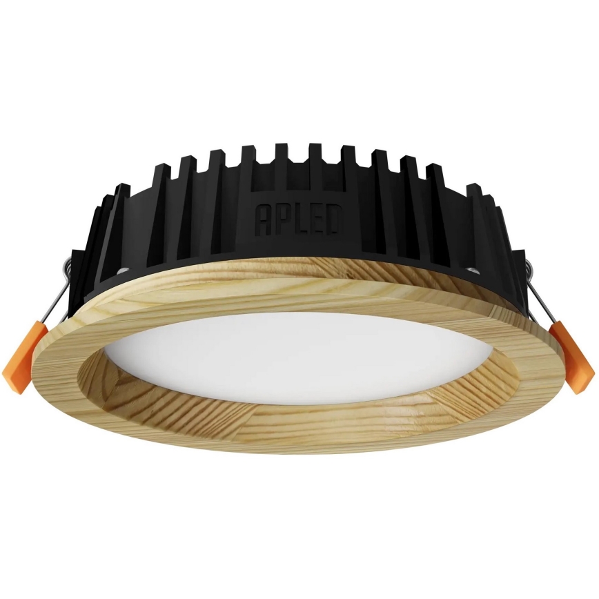 APLED - LED infälld belysning RONDO WOODLINE LED/6W/230V 4000K diameter 15 cm tall massivt trä