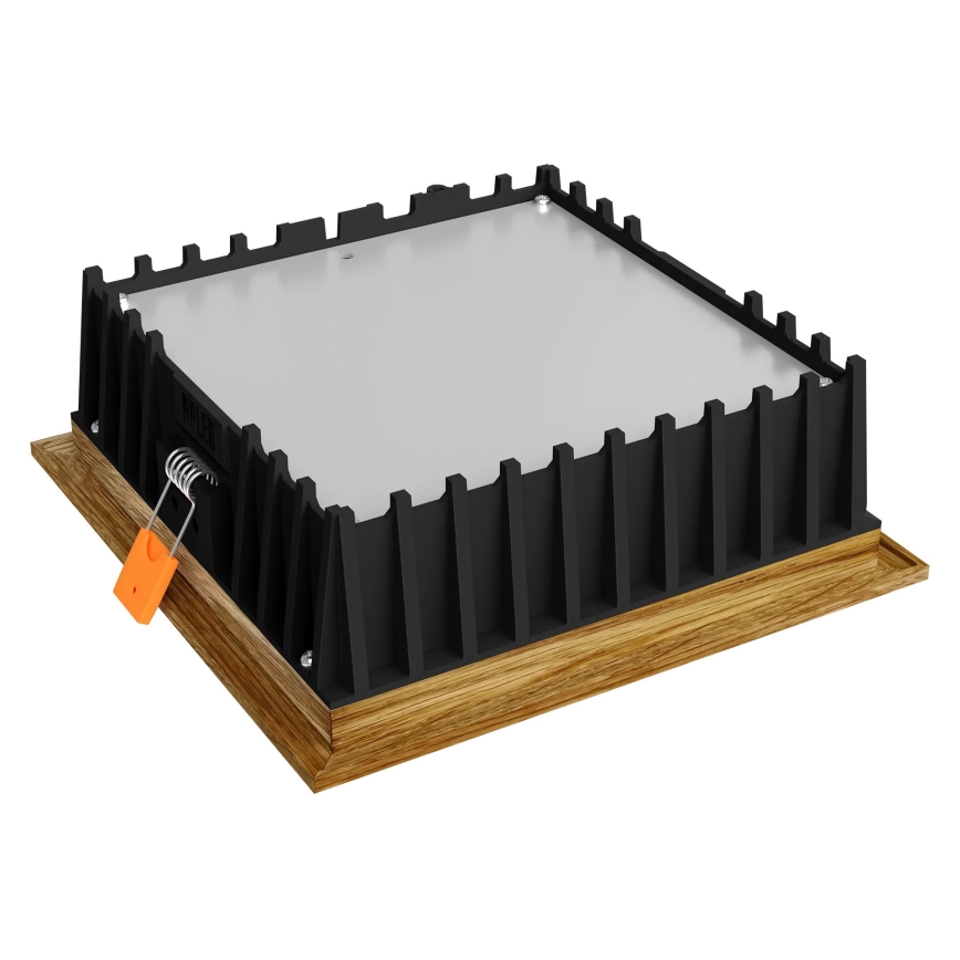 APLED - LED infälld belysning SQUARE WOODLINE LED/12W/230V 3000K 17x17 cm ek massivt trä